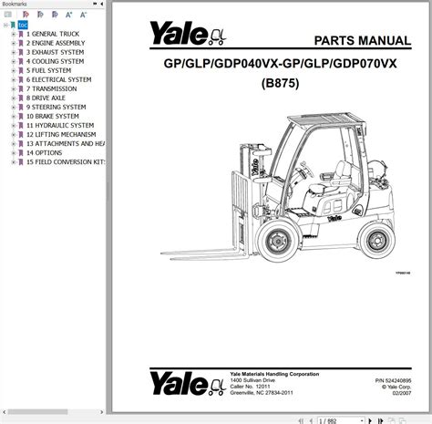 yale forklift parts catalog